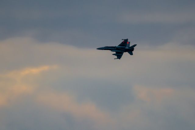 McDonnell Douglas FA-18 Hornet (18-8740) - RCAF CF-18 Hornet flyby of the 2019 Grey Cup CFL Championship, 24NOV19.