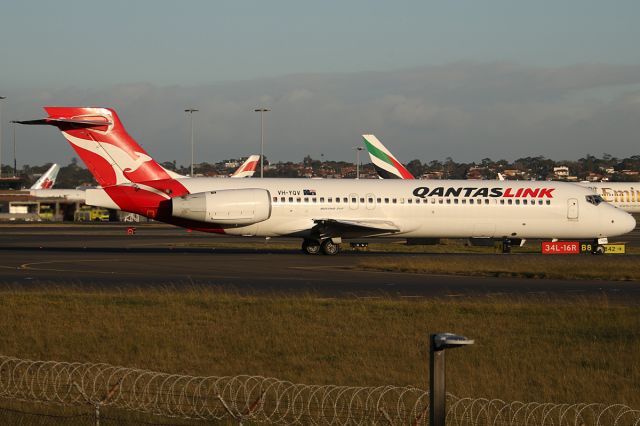 Boeing 717-200 (VH-YQV) - taken from "Sheps Mound" viewing area on 9 August 2019