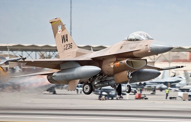 AFR84236 — - 64 AGRS F-16C launching on a Red Flag mission.