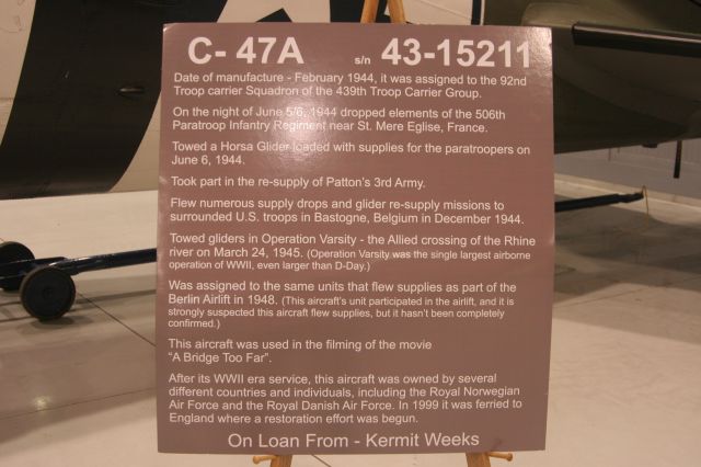 — — - C-47 History and Info....Pretty Impressive History