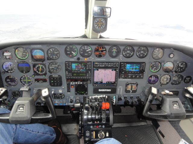 Cessna Chancellor (N414WB) - Cessna 414WB Inst. Panel