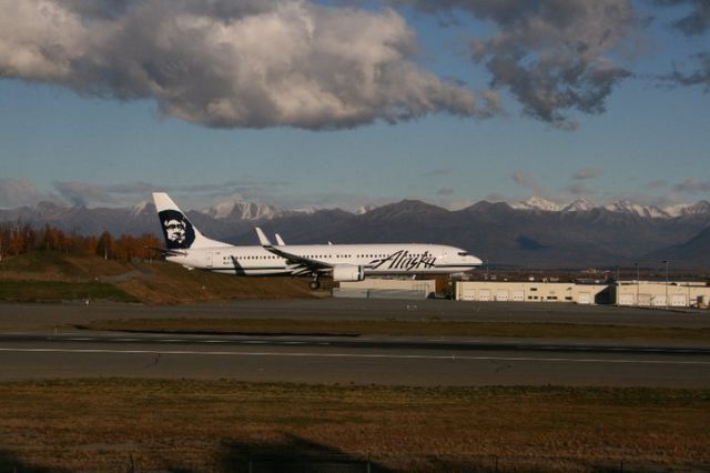 Boeing 737-900 (N317AS) - Alaska -990 arriving Rwy 14/PANC