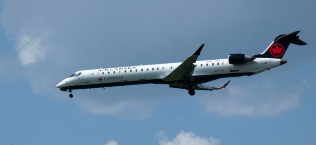 Canadair Regional Jet CRJ-900 (C-GCJZ) - On short final is this 2020 Air Canada Express Canadair Regional Jet 900LR in the Summer of 2023.