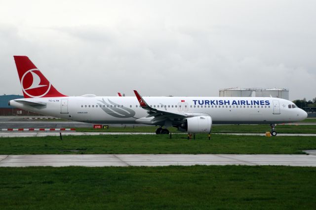 Airbus A321neo (TC-LTR) - Taxiing to depart rwy 09R on 14-Apr-23 operating flight THY1988 to LTFM.