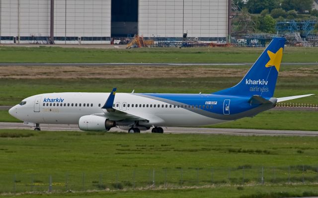 EI-EOP — - kharkiv airlines 737-8 ei-eop parked at shannon 27/5/13.