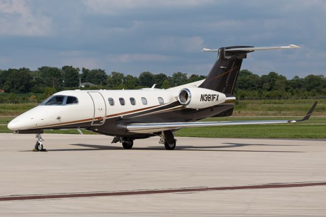 Embraer Phenom 300 (N381FX) - Flexjet 381 sits on the ramp after a flight from Stewart Int'l Airport in New York. 