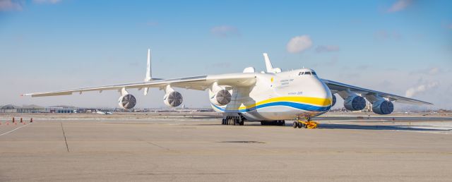 Antonov An-225 Mriya (UR-82060) - Never thought Id ever see this! Took the afternoon off work to stand in the extreme cold to snap a few pics. There were people there who didnt know much about planes and when I told them this was the only one of its kind in the world, it made it even more special!