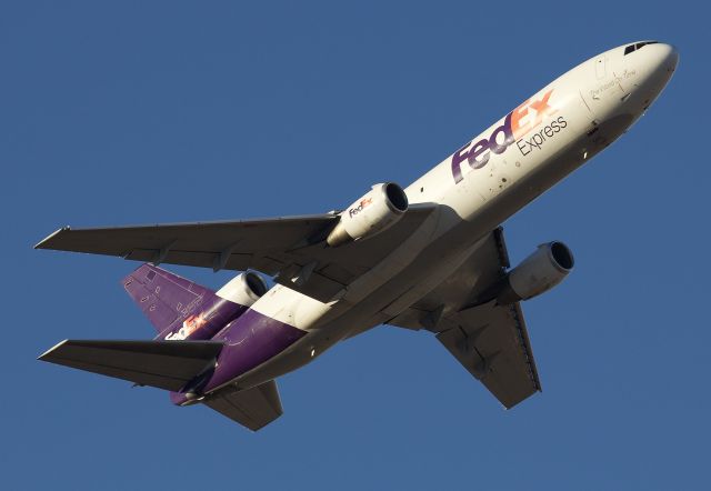 McDonnell Douglas DC-10 (N560FE) - Early morning climb out for this classic DC-10-10. She operated for 8 different passenger carriers before joining the FedEx fleet in 1999 (please view in "full" for highest image quality)