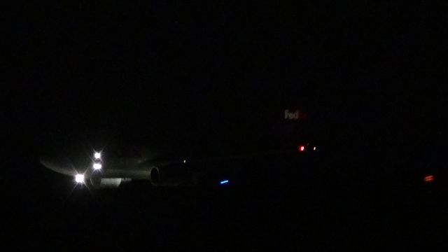 Airbus A310 — - At The Buffalo Airport on a Cold Windy Night were a FedEx A310 is Departing From Buffalo New York KBUF to Memphis Tennessee KMEM