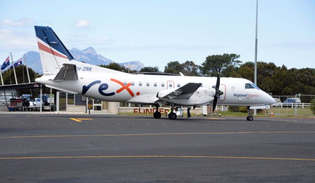 Saab 340 (VH-ZRK) - REX Saab at Flinders Island, Nov, 2022