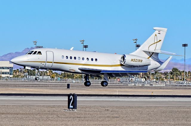 Dassault Falcon 2000 (N501RR) - N501RR   2009 Dassault Falcon 2000EX C/N 200 - McCarran International Airport (KLAS)br /Las Vegas, Nevadabr /TDelCorobr /December 4, 2013