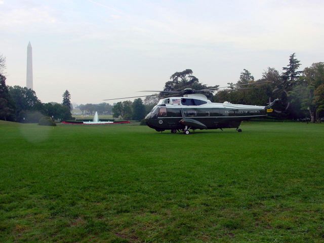 — — - White House lawn