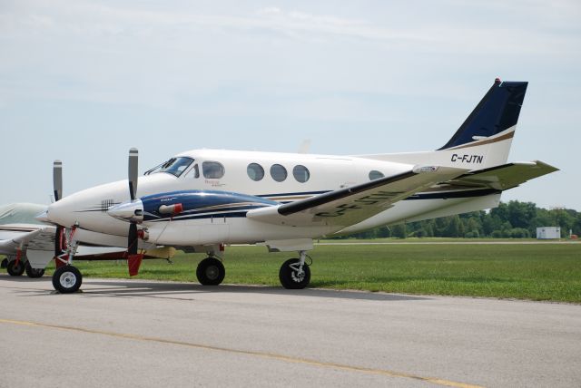 Beechcraft King Air 90 (C-FJTN) - King Air C90GT c/n LJ1849 manufactured 2007.  Parked on the ramp at Oshawa, Ontario its home base.