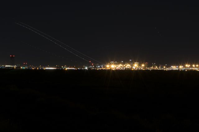 McDonnell Douglas DC-10 (UNK) - This is a 3 layered picture of 3 planes taking off.