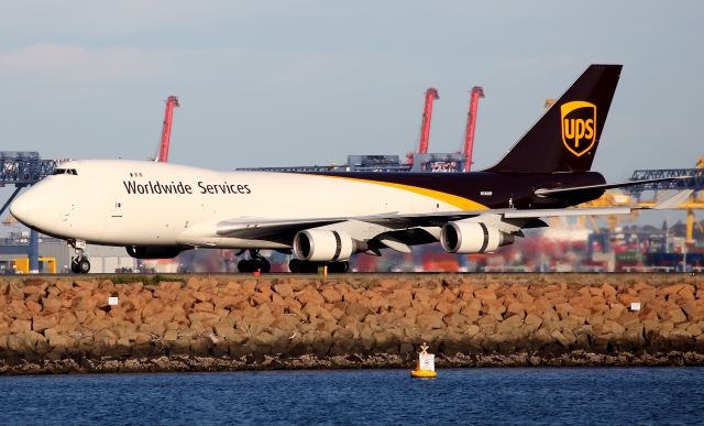 Boeing 747-400 (N580UP) - Arriving on Rwy 34L