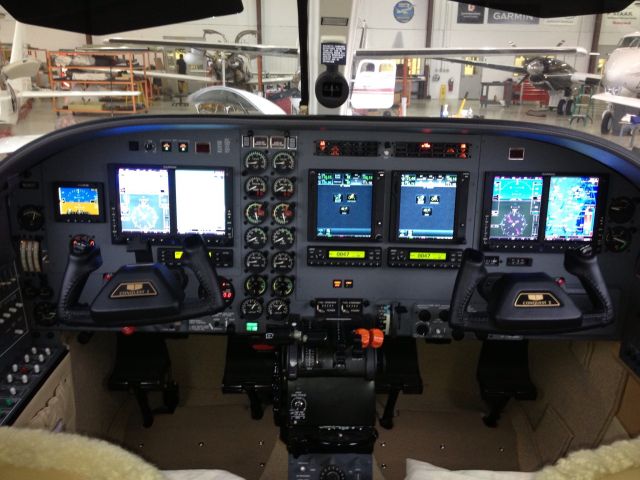 Cessna Conquest 1 (N1262T) - New panel Conquest I.