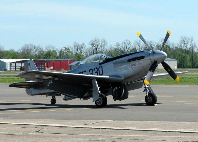 North American P-51 Mustang (N210D) - At Downtown Shreveport.