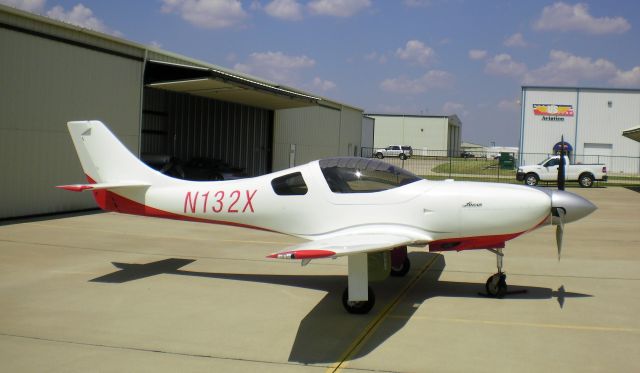 Lancair Legacy 2000 (N132X) - 2007 Lancair Legacy with Performance Engine IO-550N at Denton, Texas.