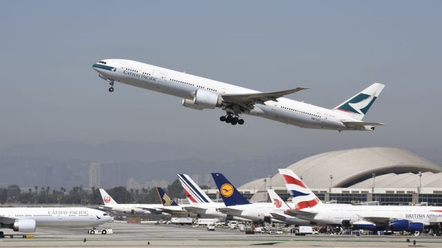 BOEING 777-300ER (B-KPO) - Departing LAX