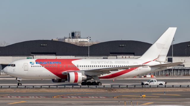 BOEING 767-200 (N604KW) - Swift Air/Dynamic Airways/Eastern Boeing 767-200 at the hard stand.