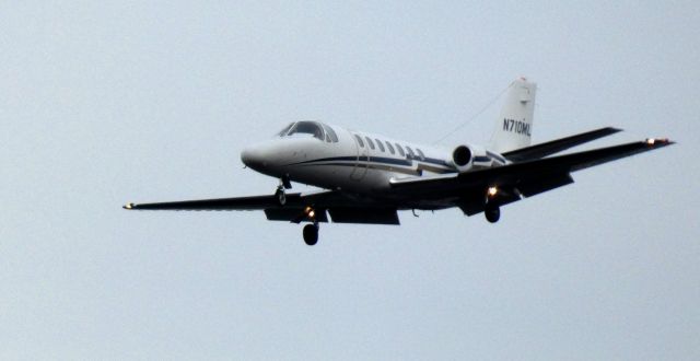 Cessna Citation V (N710ML) - On final is this 1994 Cessna Citation 560 from the Autumn of 2021.