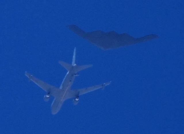 Boeing KC-46 Pegasus (N842BA) - At 25,000'.  Lone Pine, California, April 23, 2019.