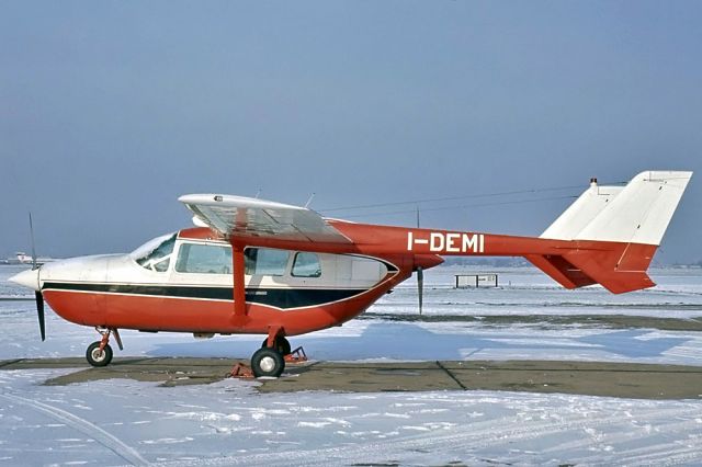 I-DEMI — - CESSNA 337 SUPER SKYMASTER - REG I-DEMI (CN 337A-0285) - HEATHROW INTERNATIONAL AIRPORT LONDON UK - EGLL 30/3/1967