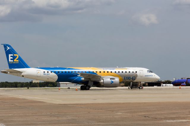 Embraer ERJ-190 (PR-ZEY) - Embraer E-190E2 sitting on the ramp at million air. 7/29/2017