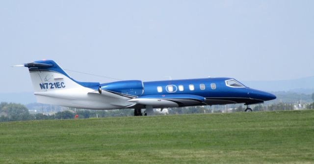 Learjet 35 (N721EC) - Taxiing for departure is this 1980 Learjet 35A in the Summer of 2023.