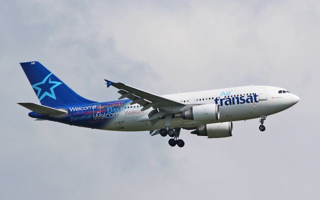 Airbus A310 (C-GLAT) - air transat a310 c-glat about to land at shannon on a fuel stop while routing venice-toronto 8/7/17.