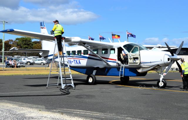 Cessna Caravan (VH-TKA) - Kirkhope Aviation's newest Grand Caravan at Flinders Island, Mar 2024