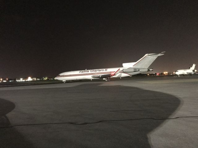 Boeing 727-100 (N729CK) - Loading car parts bond for Detroit willow run airport 