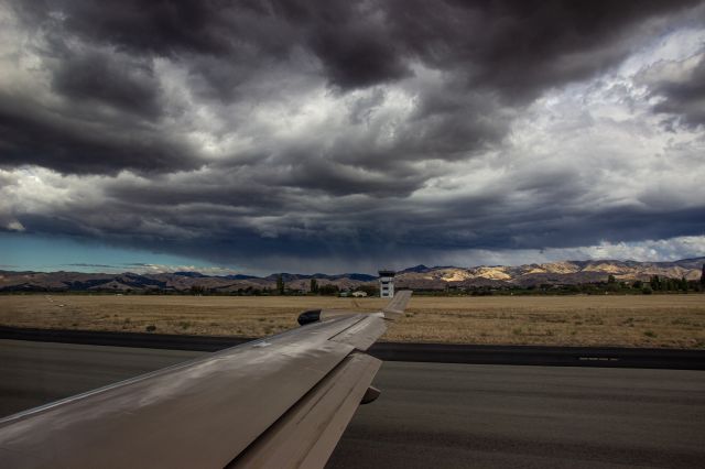 Pilatus PC-12 (ZK-PLZ) - Departing NZWB for NZCH.