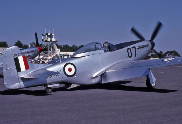 VH-AUB — - COMMONWEALTH CA-18 MUSTANG 21 (P-51D) - REG : VH-AUB / A68-107 (CN 1432) - MANGALORE AIRPORT VIC. AUSTRALIA - YMNG 11/4/1982