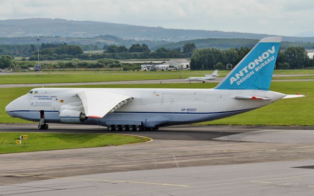 Antonov An-124 Ruslan (UR-82007) - adb an-124-100m  ur-82007 preparing for its departure from shannon to new orleans 5/8/14.