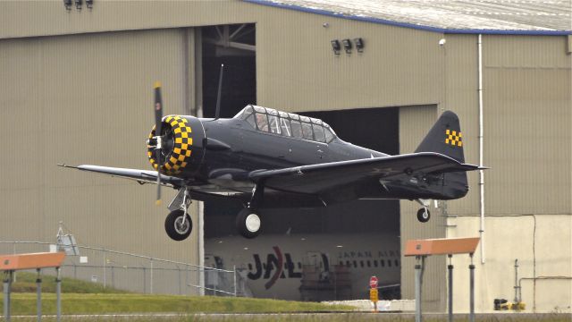 North American T-6 Texan (N512SE) - Historic Flight Foundation's AT-6A on short final to runway 34L on 6/15/12.