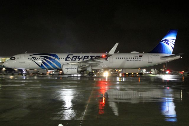 Airbus A321neo (SU-GFR) - Taxiing to Stand 218R on 28-Mar-24 operating flight MSR779 from HECA.
