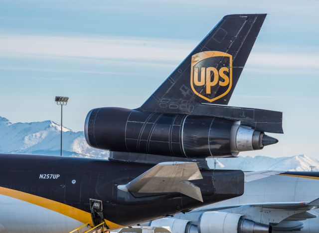 Boeing MD-11 (N257UP) - Anchorage Cargo Transfer Facility; 3-10-2017