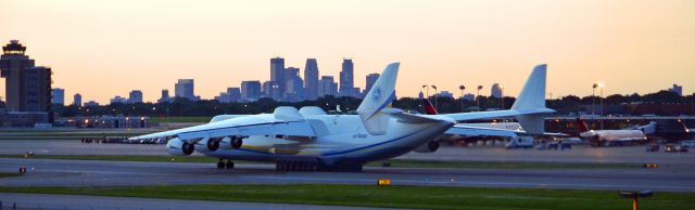 Antonov An-225 Mriya (UR-82060) - Taking off from Minneapolis for the other side of the world! What a sight, just a massive beauty.