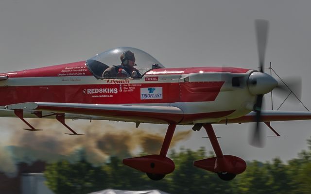 MUDRY CAP-232 (F-GRPA) - Pascale Alajouanine aboard her CAP-232 performing at the LENS Airshow. Five time France champion (95-96-2000-02-04), Two times European champion (95-2002) and one time Team Worldchampion (94)