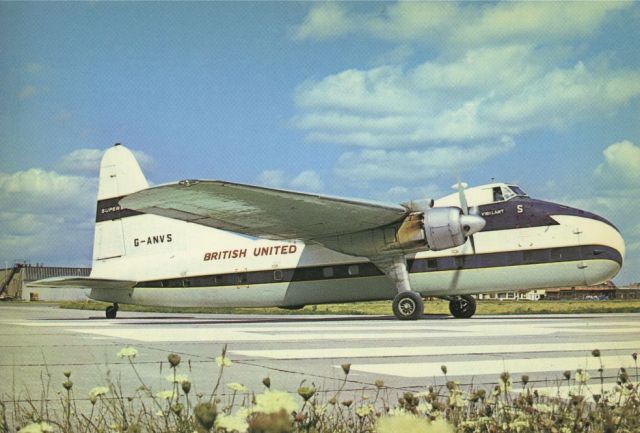 BRISTOL Sycamore (G-ANVS) - scanned from postcardbr /British United