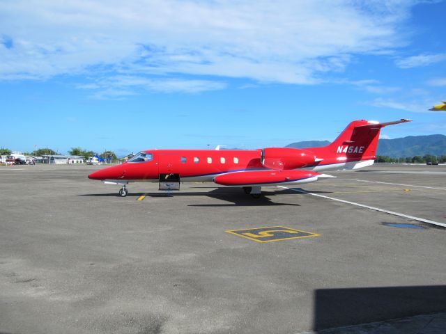 Learjet 35 (N45AE) - N45AE new paint job in Port of Spain, Trinidad.