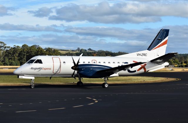 Saab 340 (VH-ZRC) - Regional Express Saab 340B, VH-ZRC (msn 390), Wynyard, Tasmania, Australia. 19 March 2023.