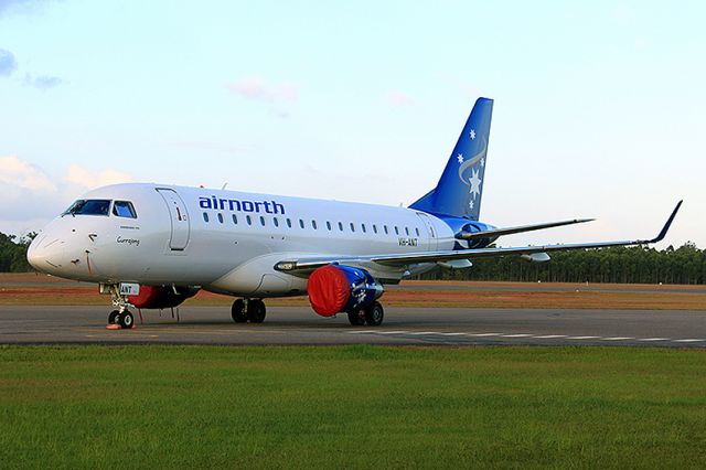 Embraer 170/175 (VH-ANT) - Airnorths E170 overnighting for their first test flight to Gove, NT Australia 19 July 2014