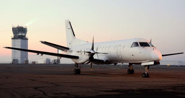 Saab 340 (N135GU) - Parked on the ramp at the Merced Regional Airport