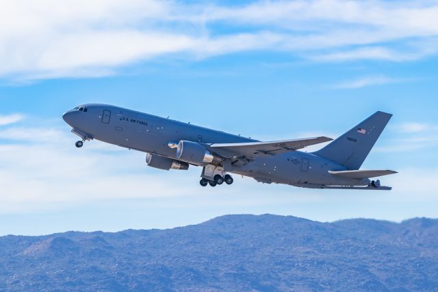 Boeing KC-46 Pegasus — - United States Air Force KC-46 Pegasus taking off from PHX on 11/5/22. Taken with a Canon 850D and Tamron 70-200 G2 lens.