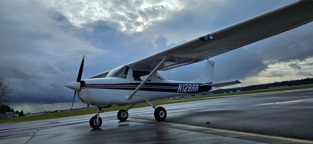 Cessna Commuter (N128RR) - My personal airplane getting fuel at KAWO. Plane is based at S43 