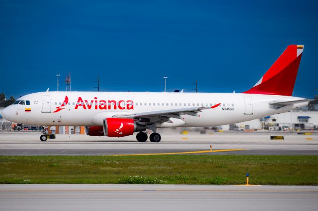 Airbus A320 (N345AV) - Year: 2010br /Make: Airbus br /Model: A320-214 br /Opby: Avianca (AVA135)br /Route: MIA --> MDE