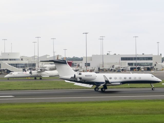 Gulfstream Aerospace Gulfstream V (N555GV) - At Sydney, Australia. 25 JAN 2016.