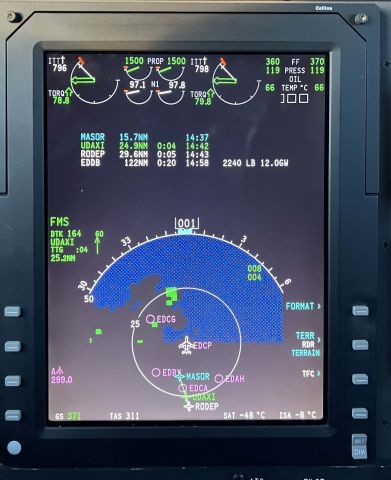 Beechcraft Super King Air 300 (N469PX) - Hi true airspeed - 311 Knots. 9-DEC-2021.